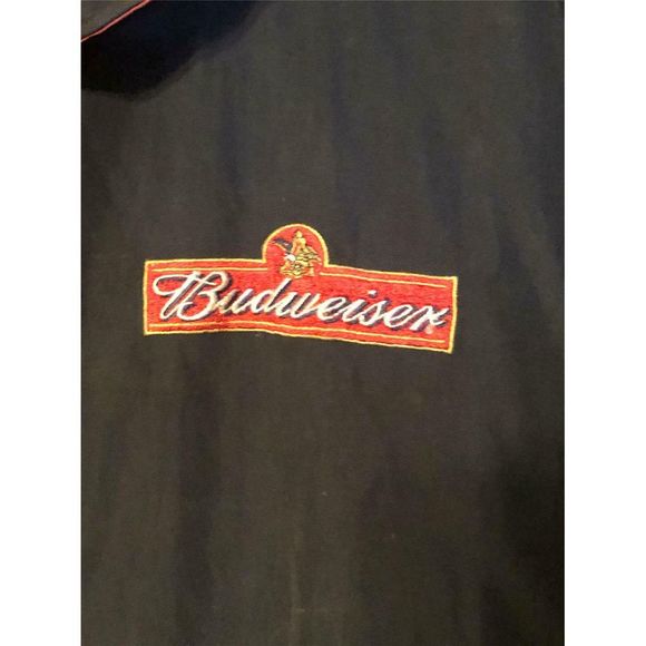 White Graye Budweiser XXL Winter Windbreaker Coat - Picture 2 of 5